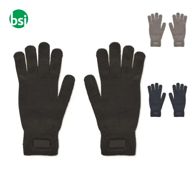 Knitted gloves in RPET - HANDNIT -  1