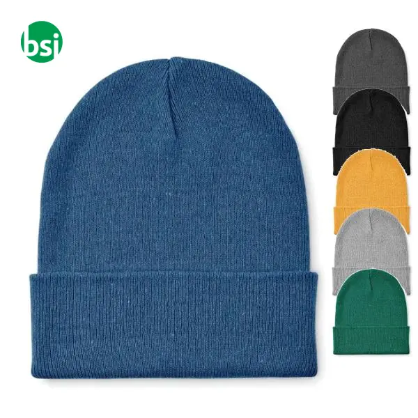 Knitted beanie with cuff - BEANIX -  1