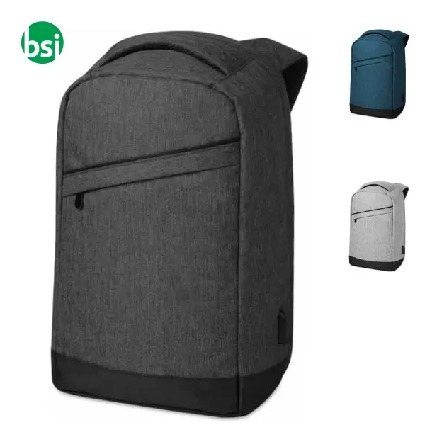 2 tone backpack incl USB plug - BERLIN -  1