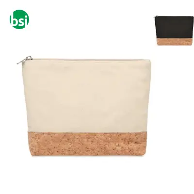 Cork & cotton cosmetic bag - PORTO BAG