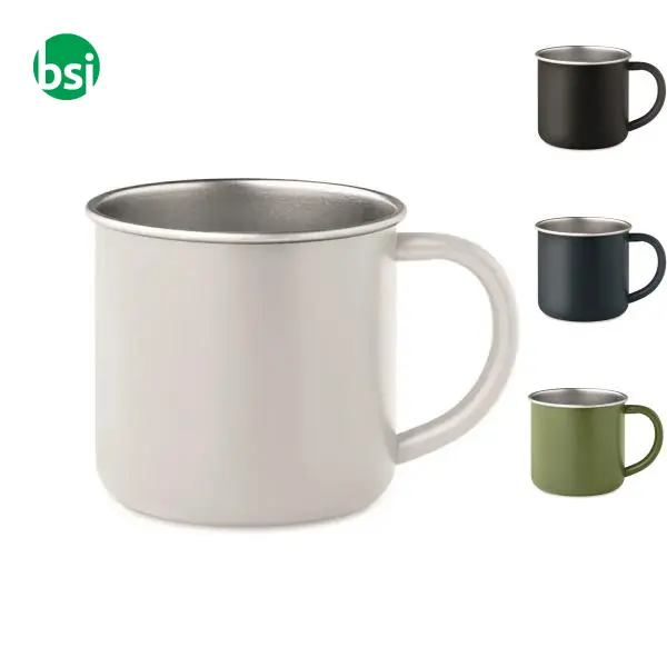 Recycled stainless steel mug - CARIBU -  1
