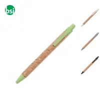 Cork/ Wheat Straw/ABS ball pen  - MONTADO