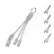 4 in 1 charging cable type C - BLUE - Anteprima 1