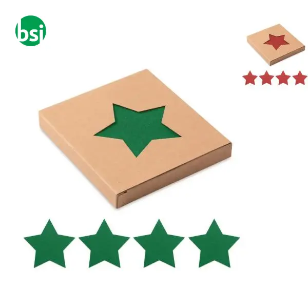 RPET 4 felt coaster set - STARGUARD -  1