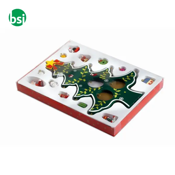 Wooden xmas tree decoration - WOODTREE -  6