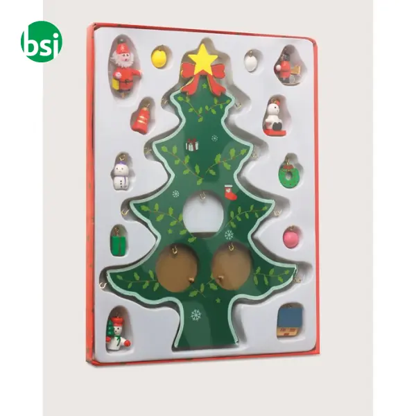 Wooden xmas tree decoration - WOODTREE -  8