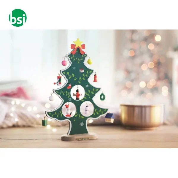 Wooden xmas tree decoration - WOODTREE -  4