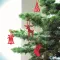 Set of 6 felt tree hangers - ROUGE - Anteprima 2