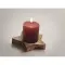 Candle on star wooden base - LOTUS - Anteprima 4