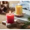 Candle on star wooden base - LOTUS - Anteprima 3