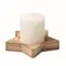 Candle on star wooden base - LOTUS - Anteprima 22