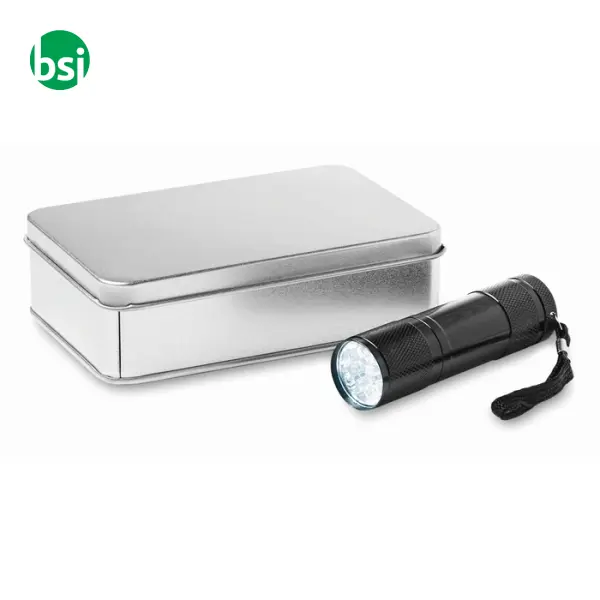 LED torch in tin box - LED PLUS -  3