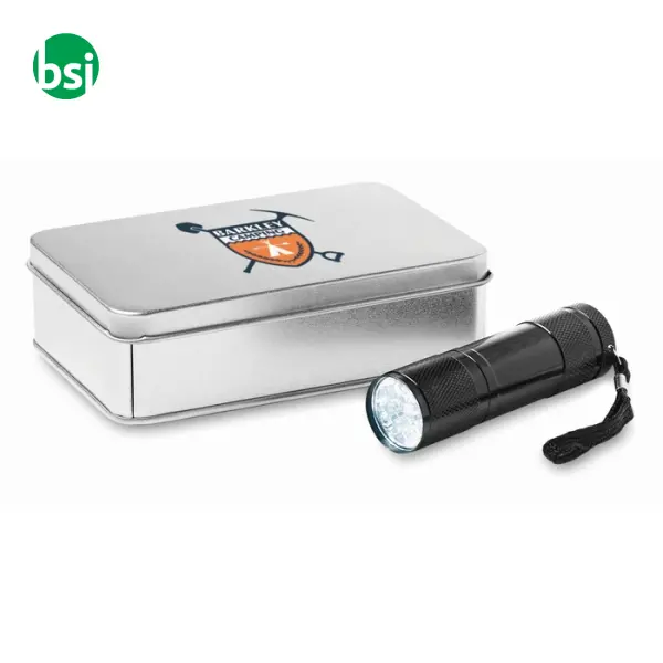 LED torch in tin box - LED PLUS -  4