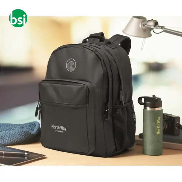 300D RPET laptop backpack - VALLEY BACKPACK -  3