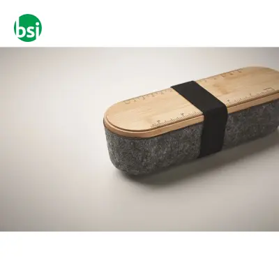 RPET felt pencil case with lid - MILE - Immagine 5