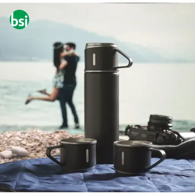 Double wall bottle and cup set - SHARM - Immagine 2