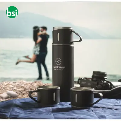 Double wall bottle and cup set - SHARM - Immagine 3