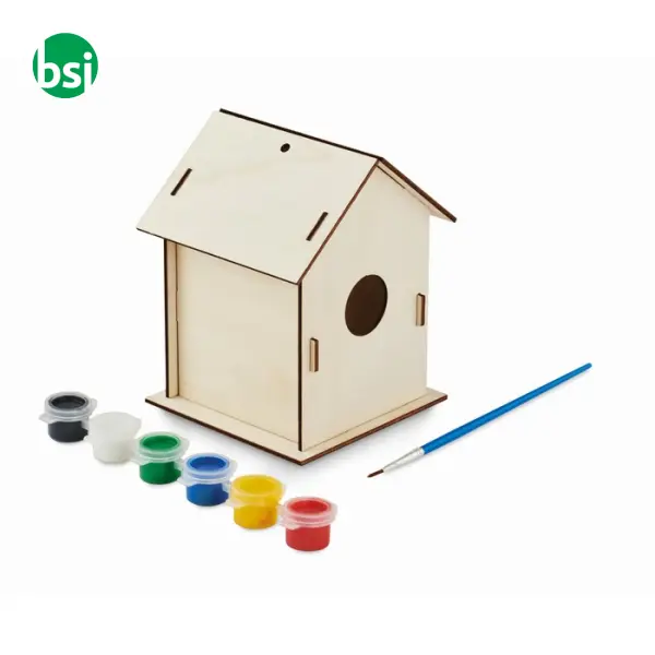 DIY wooden bird house kit - PAINTHOUSE -  1