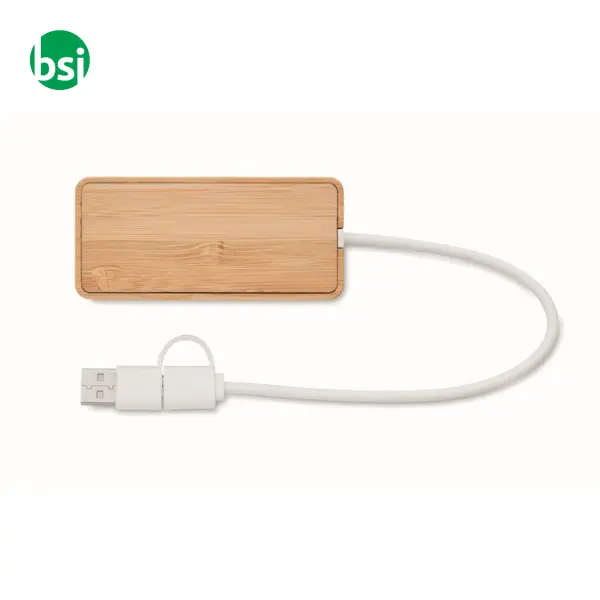 Bamboo USB 3 ports hub - HUBBAM -  4