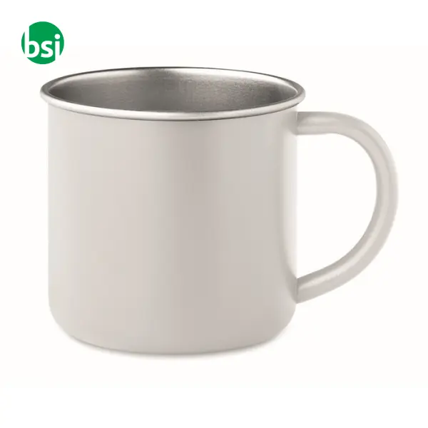 Recycled stainless steel mug - CARIBU -  17