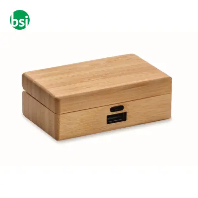 TWS earbuds in bamboo case - OREBAM - Immagine 6