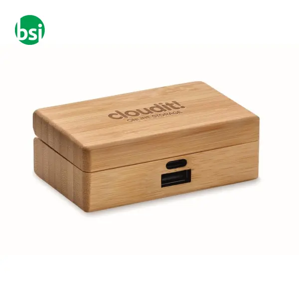 TWS earbuds in bamboo case - OREBAM -  7