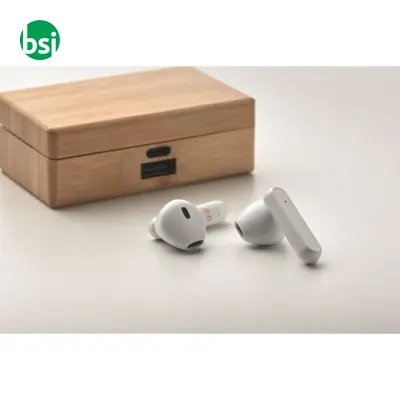 TWS earbuds in bamboo case - OREBAM - Immagine 9