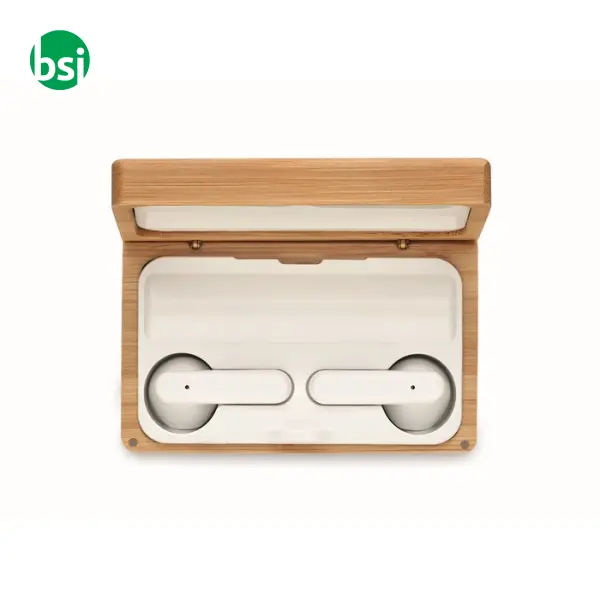 TWS earbuds in bamboo case - OREBAM -  11
