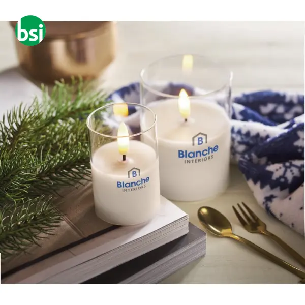 LED wax candle in glass holder - XANDLE+ -  4