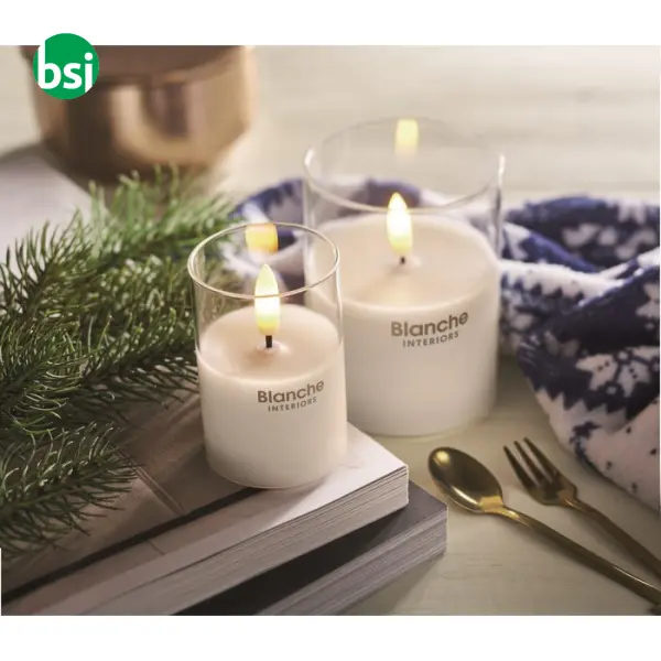 LED wax candle in glass holder - XANDLE+ -  5