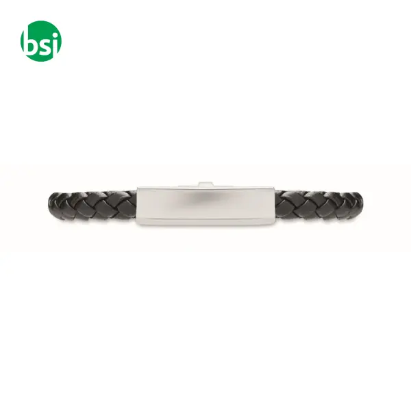 Braided faux leather bracelet - FAULETI -  5