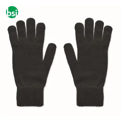Knitted gloves in RPET - HANDNIT - Immagine 2