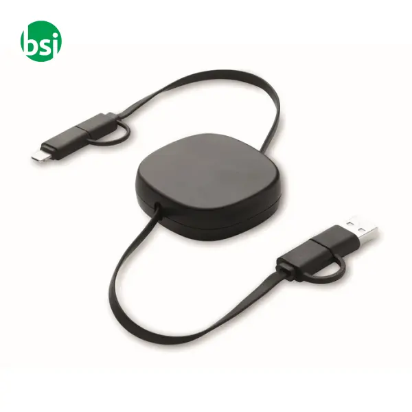 60W retractable charging cable - LINEA -  13