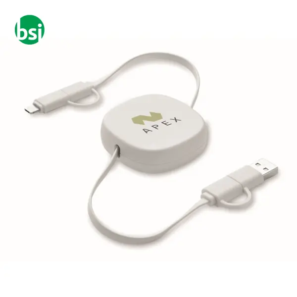 60W retractable charging cable - LINEA -  7