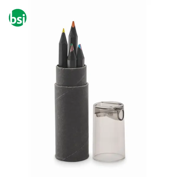6 black colouring pencils - NEGRO -  1
