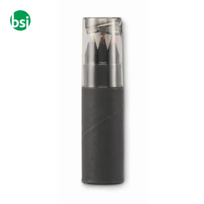 6 black colouring pencils - NEGRO - Immagine 6