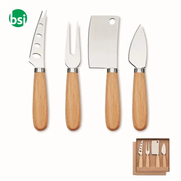 Set of 4 cheese knives - CAMEMBERT -  1