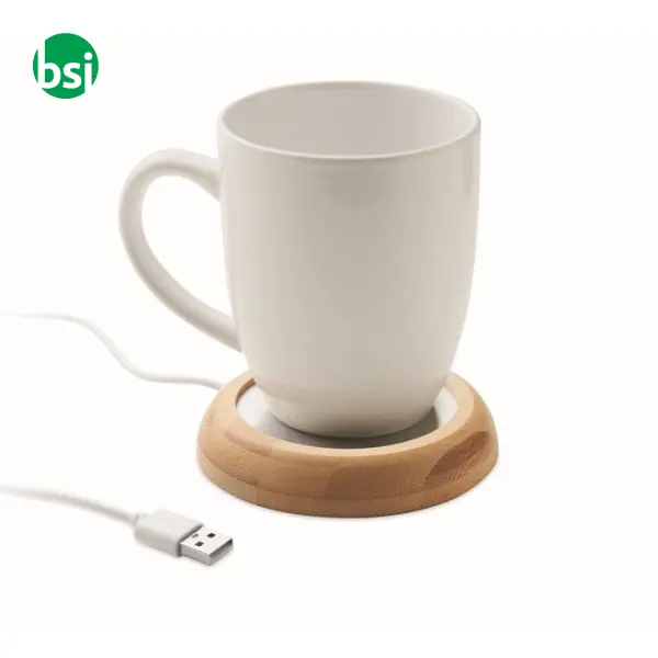 Bamboo mug warmer with USB - MUGLET -  3