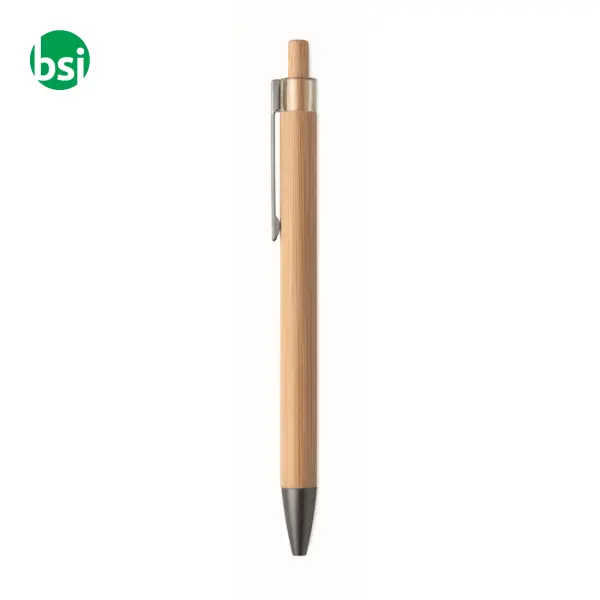 Push button bamboo pen - ITEA -  4