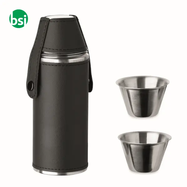 Hip flask with shot cups - COCOON -  1