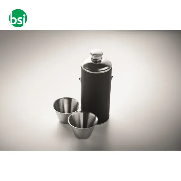 Hip flask with shot cups - COCOON -  6