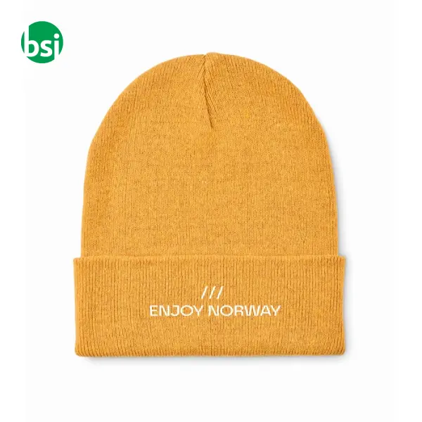 Knitted beanie with cuff - BEANIX -  6