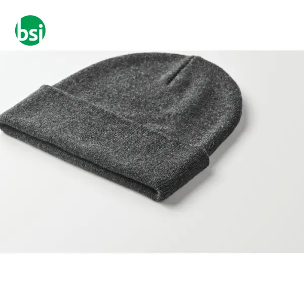 Knitted beanie with cuff - BEANIX -  12