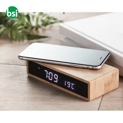 Wireless charger in bamboo - MORO - Immagine 10
