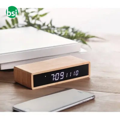 Wireless charger in bamboo - MORO - Immagine 11