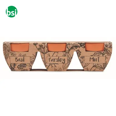 Terracotta 3 herb pot set - FLOWERPOT - Immagine 5