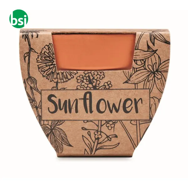Terracotta pot 'sunflower' - SUNFLOWER -  4