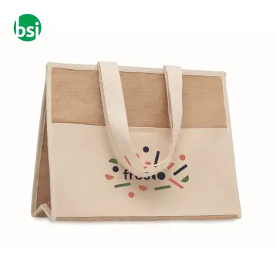 Jute and canvas cooler bag - CAMPO DE GELI - Immagine 4