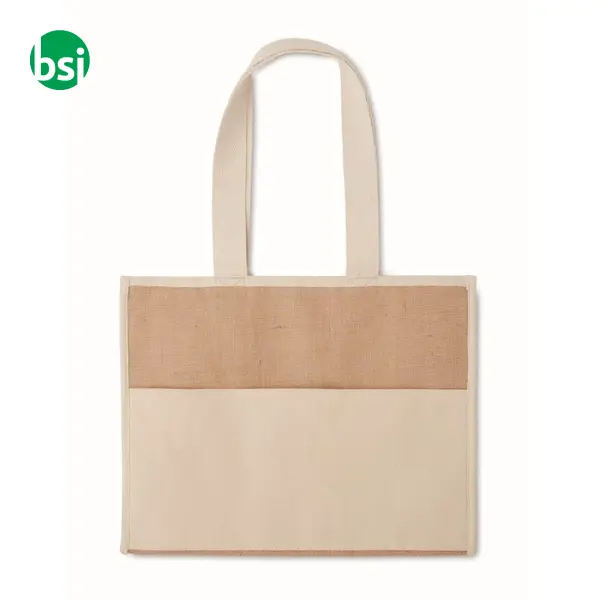 Jute and canvas cooler bag - CAMPO DE GELI -  6