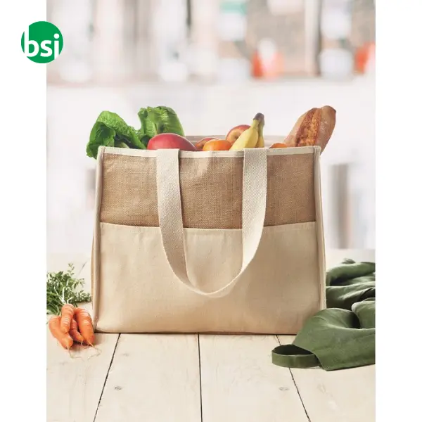 Jute and canvas cooler bag - CAMPO DE GELI -  10